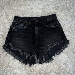BDG Black Distressed Jean Shorts